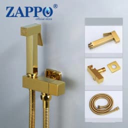 ZAPPO Bidet Sprayer Faucet for Toilet Brass Rough-in Valve Handheld Bidet Attachment Set for Feminine Pets Hot Cold Water Mixer