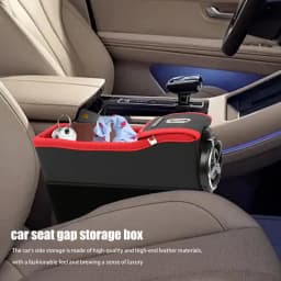 Car Armrest Filler Storage Automotive Seat Side Organizer Tray Multifunctional Car Seat Storage Box With Cup Holder For Phone