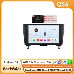 Hizpo Wireless CarPlay Android Auto Radio For Nissan Rogue X-Trail X Trail 3 T32 2013 - 2017 Qashqai 2 J11 Car Multimedia GPS BT