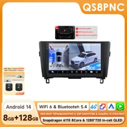 Hizpo Wireless CarPlay Android Auto Radio For Nissan Rogue X-Trail X Trail 3 T32 2013 - 2017 Qashqai 2 J11 Car Multimedia GPS BT