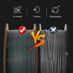 KINGROON Standard 1KG PLA PETG TPU ABS Filament 1.75mm +/- 0.03mm No Bubbles 3D Printer Plastic, Random Spool