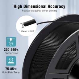 JAYO 5Rolls PETG Filament 1.75MM 1.1KG/Roll 3D Printer Filament PETG High Toughness for FDM 3D Printing Material