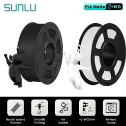 SUNLU 2KG PLA/Matte/Luminous/Marble/Wood/Carbon Fiber/Twinkle Filament 1.75mm 1KG Spool Glow in the Dark Material For 3D Printer