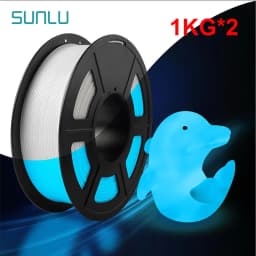 SUNLU 2KG PLA/Matte/Luminous/Marble/Wood/Carbon Fiber/Twinkle Filament 1.75mm 1KG Spool Glow in the Dark Material For 3D Printer