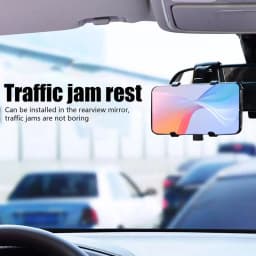Phone Holder For Car Auto Mobile Phone Dashboard Navigation Bracket Matte Texture Car Phone Stand For Sun Visor Rearview Mirror