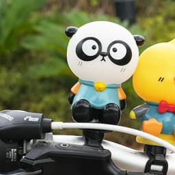 Kids Bike Bell Tiger Squeeze Bell Kawaii Panda Animal Cycling Bells Fun Soft Cute Horn For Children For Girls Bike Handlebars