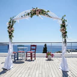 SUSIRE Glam Wedding Arch Stand Backdrop Stand Garden Plant Arbor for Bridal Party, Wedding Ceremony