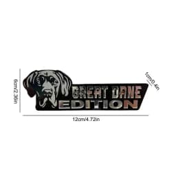 Acrylic Dog Car Emblem 3D Acrylic Dog Car Badge Decal Car Sticker Car Exterior Emblems For Car Truck RV Boat Automotive Badge