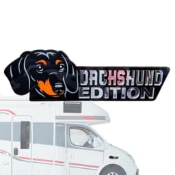Acrylic Dog Car Emblem 3D Acrylic Dog Car Badge Decal Car Sticker Car Exterior Emblems For Car Truck RV Boat Automotive Badge