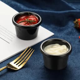 Dipping Cups Condiment Cup 50ml Sauce Dipping Cups Small Bowls For Dips Sauce Cups Reusable Salad Dressing Container To Go Round