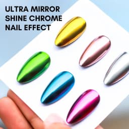 Makartt Gel Top Coat for Chrome Nail Powder - 15ml No Wipe High Gloss Top Coat Gel Nail Polish Mirror Shine Nail Gel