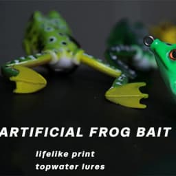 Trout And Bass Fishing Lures Soft Swimbait Fishing Frog Topwater Lures Realistic Frog Shape Simulation Soft Baits Reusable 5pcs