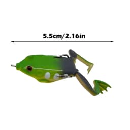 Trout And Bass Fishing Lures Soft Swimbait Fishing Frog Topwater Lures Realistic Frog Shape Simulation Soft Baits Reusable 5pcs