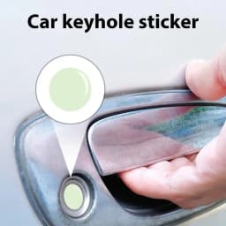 Car Door Lock Stickers 4PCS Car Door Lock Keyhole Protector Stickers Trim Anti-Blocking Car Door Holes Cap For Truck Suv Van