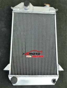 3 Row Aluminum Radiator + Fan For Triumph TR TR4 1961 1962 1963 1964 1965 Manual MT 61 62 63 64 65