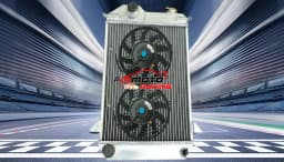3 Row Aluminum Radiator + Fan For Triumph TR TR4 1961 1962 1963 1964 1965 Manual MT 61 62 63 64 65