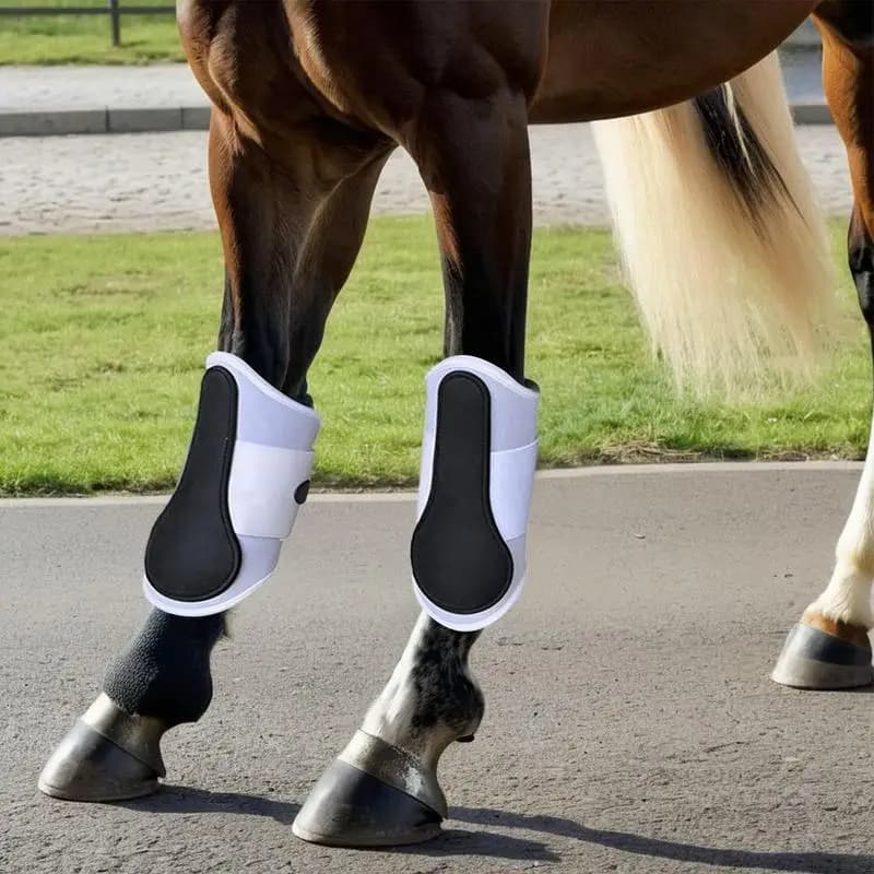 1 Pair Horse Fly Leg Boots Breathable Horse Care Horse Leggings Breathable Preventing Flies Fly Boot For Jumping Training