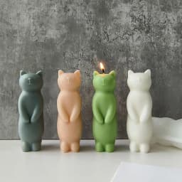 Silicone Cat Mold 3D Cat Silicone Mold Cat Mould For Soapbar & Animal Aromatherapy Candle Making Handmade Mould Creative
