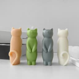 Silicone Cat Mold 3D Cat Silicone Mold Cat Mould For Soapbar & Animal Aromatherapy Candle Making Handmade Mould Creative