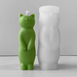 Silicone Cat Mold 3D Cat Silicone Mold Cat Mould For Soapbar & Animal Aromatherapy Candle Making Handmade Mould Creative