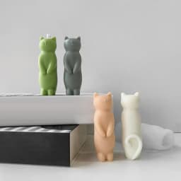 Silicone Cat Mold 3D Cat Silicone Mold Cat Mould For Soapbar & Animal Aromatherapy Candle Making Handmade Mould Creative