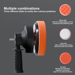 Cordless Car Polisher Rotary Car Electric Buffer Polisher Quiet Polishing Machine with Detachable Handle Buffer Buffer Machine