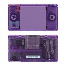 eXtremeRate Replacement Full Housing Shell for Nintendo DS Lite for NDSL - Clear Atomic Purple
