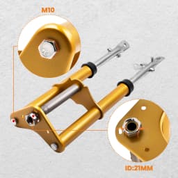 Complete Front Forks Shock Suspension for Honda CRF50 XR50 CRF XR 50 04-14 Gold