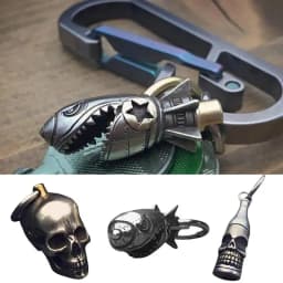 Beer Opener Keychain Bottle Opener Keychain Keychain Decoration Fun Shark Shape Metal Portable Keychain For Outdoor Campaign Bar