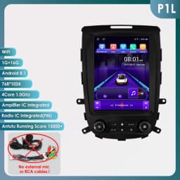 Hizpo For Tesla Style 2Din Car Radio For Hyundai Santa Fe 2 2006 2007-2012 Stereo Multimedia Video Player Navigation GPS Carplay