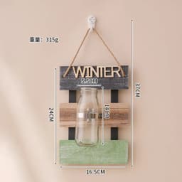 New Glass Vase Home Decorations Nordic Wall Hanging Plant Pot Decoration Living Room Decor Flower Accessories