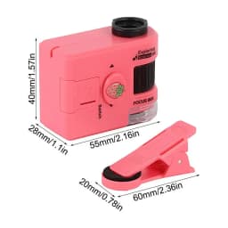 Pocket Science Microscope Portable Children Science Toy Microscope 80X Microbiological Observation Lab Toy For Boys Girls For