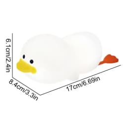 Duck Night Light For Kids Cute Light Up Duck Silicone Dimmable Rechargeable Touch Control Soft Kids Nursery Nightlight With