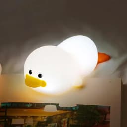 Duck Night Light For Kids Cute Light Up Duck Silicone Dimmable Rechargeable Touch Control Soft Kids Nursery Nightlight With