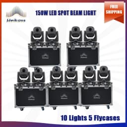 No Tax 1-12Pcs Hot Selling LED 150W Beam Spot Moving Head 3 Or 8 Prisms For DMX512 Disco Party Dj Wedding Christmas Stage Light