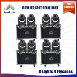 No Tax 1-12Pcs Hot Selling LED 150W Beam Spot Moving Head 3 Or 8 Prisms For DMX512 Disco Party Dj Wedding Christmas Stage Light