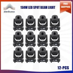 No Tax 1-12Pcs Hot Selling LED 150W Beam Spot Moving Head 3 Or 8 Prisms For DMX512 Disco Party Dj Wedding Christmas Stage Light