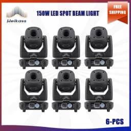 No Tax 1-12Pcs Hot Selling LED 150W Beam Spot Moving Head 3 Or 8 Prisms For DMX512 Disco Party Dj Wedding Christmas Stage Light