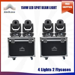 No Tax 1-12Pcs Hot Selling LED 150W Beam Spot Moving Head 3 Or 8 Prisms For DMX512 Disco Party Dj Wedding Christmas Stage Light