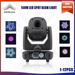 No Tax 1-12Pcs Hot Selling LED 150W Beam Spot Moving Head 3 Or 8 Prisms For DMX512 Disco Party Dj Wedding Christmas Stage Light
