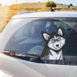 Dog Car Stickers Adhesive Dog Decal Waterproof Dog Decals For Cars Motorcycle Window Wall Computer