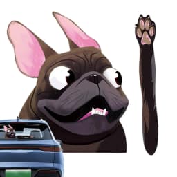 Dog Car Stickers Adhesive Dog Decal Waterproof Dog Decals For Cars Motorcycle Window Wall Computer