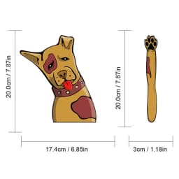 Dog Car Stickers Adhesive Dog Decal Waterproof Dog Decals For Cars Motorcycle Window Wall Computer