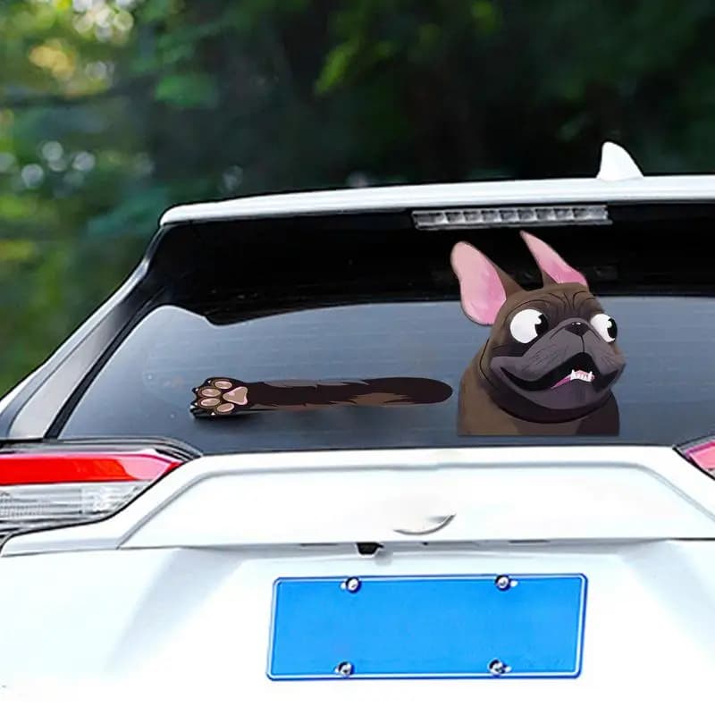 Dog Car Stickers Adhesive Dog Decal Waterproof Dog Decals For Cars Motorcycle Window Wall Computer