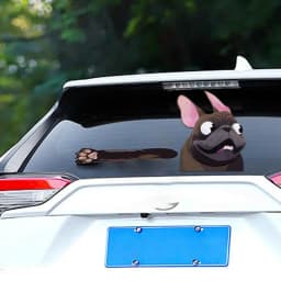 Dog Car Stickers Adhesive Dog Decal Waterproof Dog Decals For Cars Motorcycle Window Wall Computer