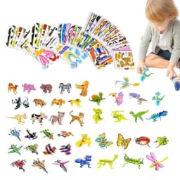 Educational 3D Cartoon Puzzle Cartoon Paper Jigsaw Puzzles 100 PCS Dinosaurs Animals Airplanes Learning Puzzles Art Crafts