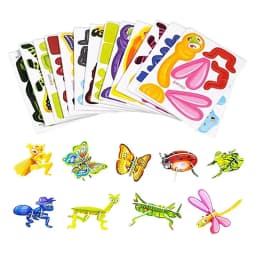 Educational 3D Cartoon Puzzle Cartoon Paper Jigsaw Puzzles 100 PCS Dinosaurs Animals Airplanes Learning Puzzles Art Crafts