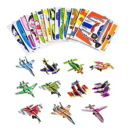 Educational 3D Cartoon Puzzle Cartoon Paper Jigsaw Puzzles 100 PCS Dinosaurs Animals Airplanes Learning Puzzles Art Crafts