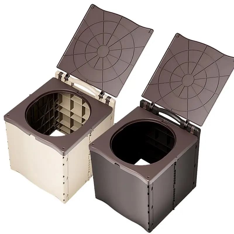 Portable Toilets For Adults Camping Toilet Outdoor Portable Elderly Bedside Toilet Car Travel Trash Can Outside Women Potty