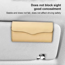 Sunglass Holders For Car Sun Visor Car Glasses Holder Magnetic Glasses & Ticket Card Clip Visor Glasses Case Multi Functional